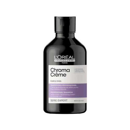 L'Oréal Professionnel Chroma Crème Professional Shampoo Purple Dyes 300 ml šampon pro blond vlasy k neutralizaci žlutých tónů pro ženy