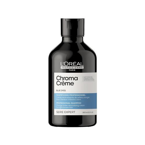 L'Oréal Professionnel Chroma Crème Professional Shampoo Blue Dyes 300 ml šampon pro světle hnědé vlasy k neutralizaci oranžových tónů pro ženy