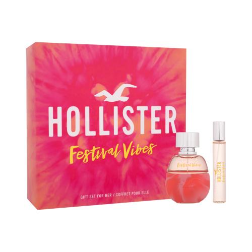 Hollister Festival Vibes dárková kazeta pro ženy parfémovaná voda 50 ml + parfémovaná voda 15 ml