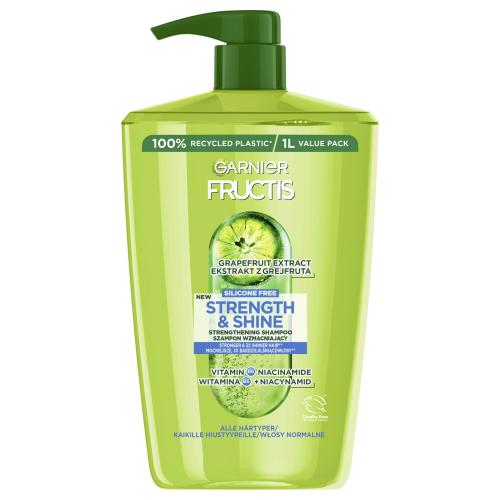 Garnier Fructis Strength & Shine Fortifying Shampoo 1000 ml šampon pro posílení a lesk vlasů pro ženy