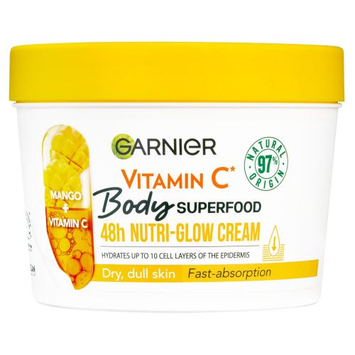 Garnier Body SuperFood rozjasňující tělový krém s vitaminem C 380 ml