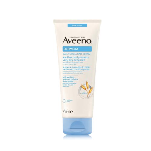 Aveeno Dermexa Daily Emollient Cream 200 ml zklidňující a ochranný krém pro suchou a svědivou pokožku unisex