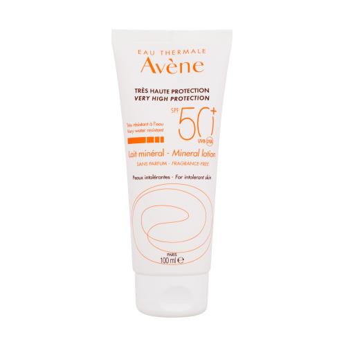 Avène Sun Mineral Lotion ochranné mléko bez chemických filtrů a parfemace SPF 50+ 100 ml