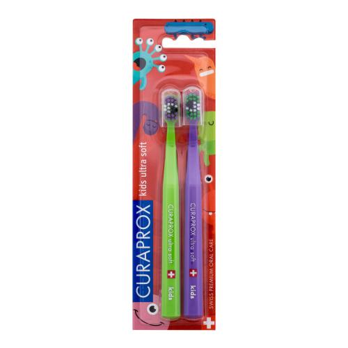 Curaprox Kids Duo zubní kartáček pro děti ultra soft 2 ks