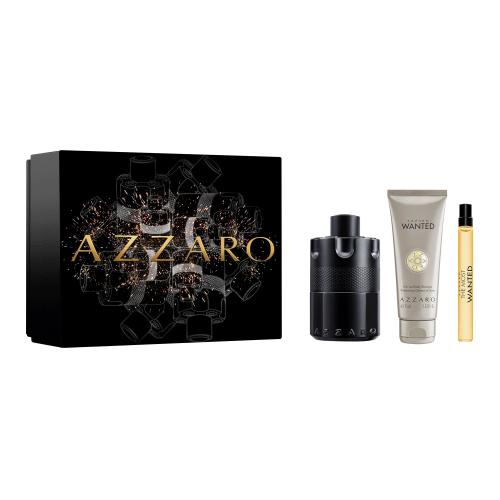 Azzaro The Most Wanted dárková kazeta pro muže parfémovaná voda 100 ml + parfémovaná voda 10 ml + sprchový gel Wanted 75 ml