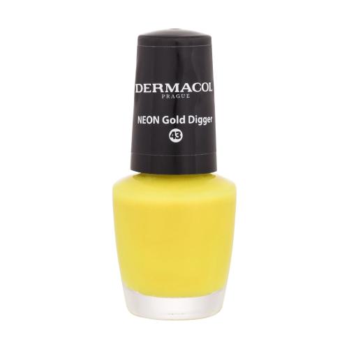 Dermacol Lak na nehty Neon Gold Digger č.43, 5ml