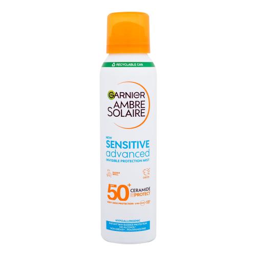 Garnier Ambre Solaire Sensitive Advanced Invisible Protection Mist SPF50+ 150 ml opalovací přípravek na tělo unisex poškozený flakon