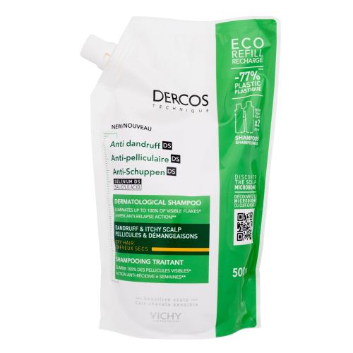 Vichy Dercos Anti-Dandruff Dry Hair 500 ml šampon proti lupům pro suché vlasy Náplň pro ženy