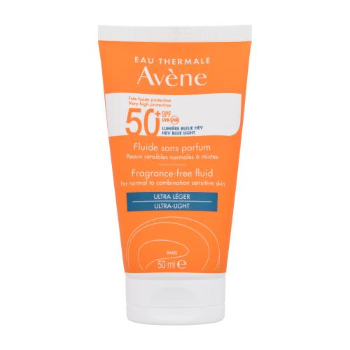 Avène Sun High Protection opalovací fluid na obličej SPF 50+ 50 ml