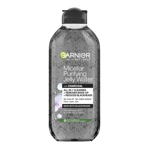 Garnier Skin Naturals Micellar Purifying Jelly Water 400 ml micelární voda s aktivním uhlím proti černým tečkám pro ženy