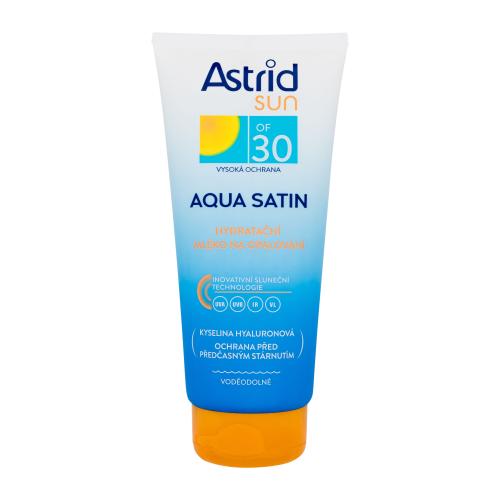 Astrid Sun Aqua Satin Moisturizing Milk SPF30 200 ml voděodolné hydratační mléko na opalování unisex