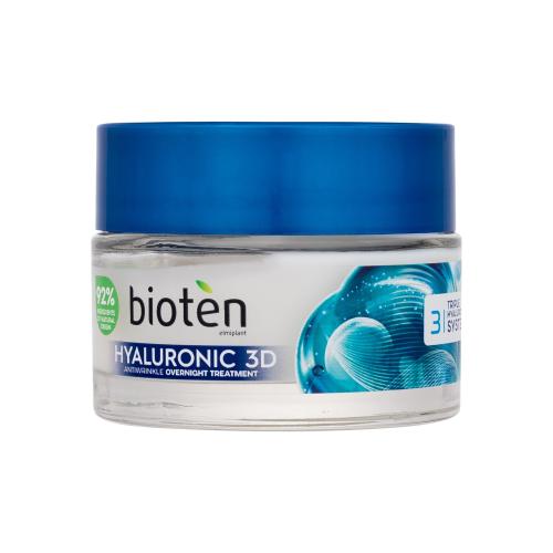 Bioten Hyaluronic 3D Antiwrinkle Overnight Cream 50 ml hydratační noční pleťový krém proti vráskám pro ženy