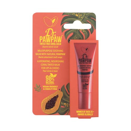 Dr. Pawpaw True Coral tónovací balzám na rty a tváře 10 ml