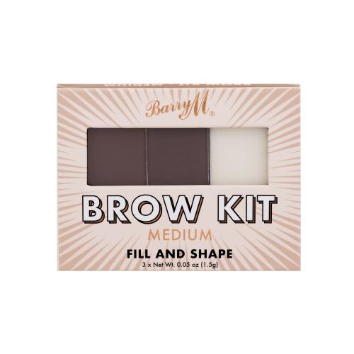 Barry M Fill And Shape Brow Kit Medium Obočí 1.2 g