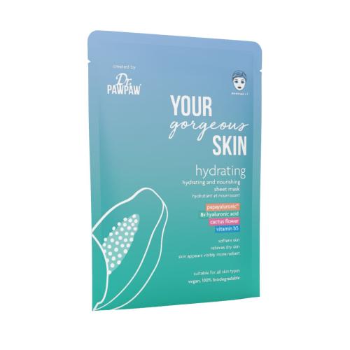 Dr. PAWPAW Your Gorgeous Skin Hydrating Sheet Mask 25 ml hydratační a vyživující plátýnková maska pro ženy