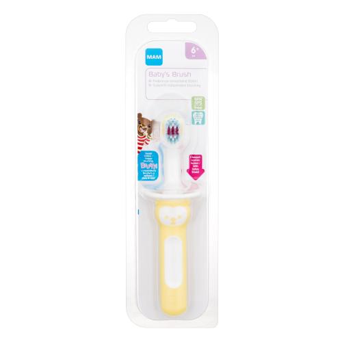 MAM Baby´s Brush 6m+ Yellow 1 ks klasický zubní kartáček pro děti