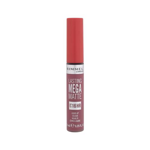 Rimmel Lasting Mega Matte lehká tekutá matná rtěnka 16h odstín Ravishing Rose 7,4 ml