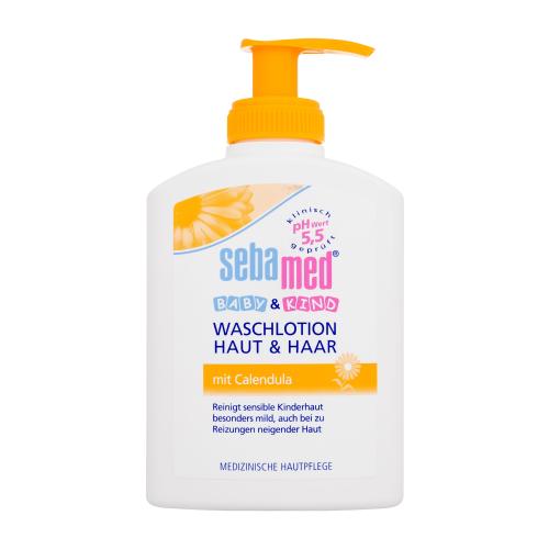 SebaMed Baby Washing Lotion Skin & Hair With Calendula 200 ml mycí emulze na tělo a vlasy pro děti