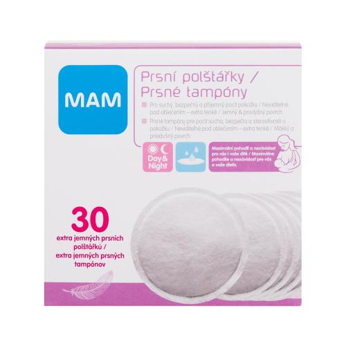MAM Breastpads extra tenké a velmi savé vložky do podprsenky pro ženy 30 ks vložek do podprsenky