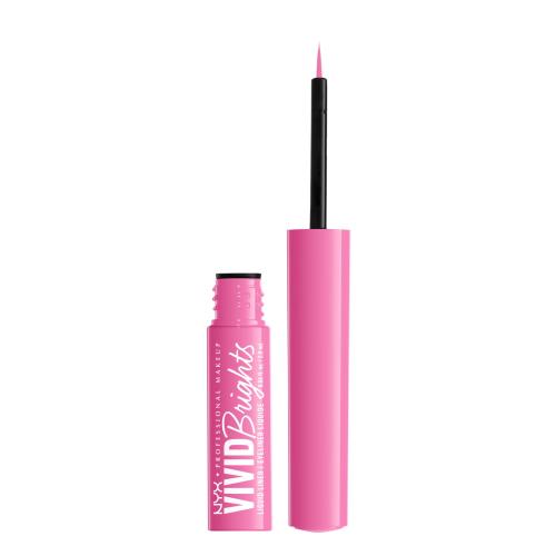 NYX Professional Makeup Vivid Brights tekuté oční linky odstín 08 Don't Pink Twice 2 ml