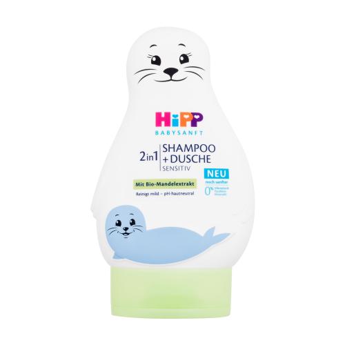 Hipp Babysanft Sensitive dětský šampon na tělo a vlasy Seal 200 ml