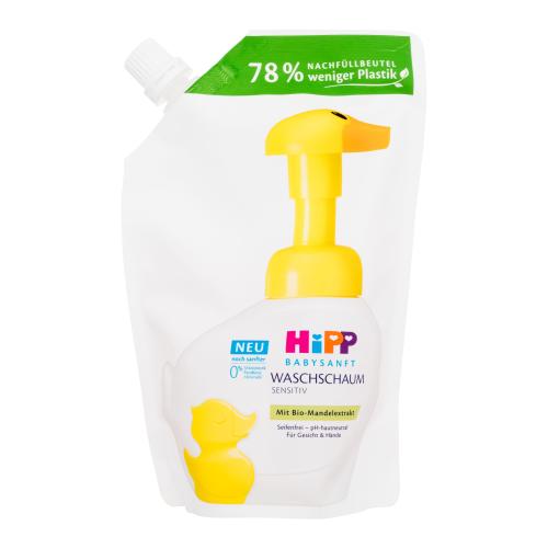 Hipp Babysanft Sensitive mycí pěna – náhradní náplň 250 ml