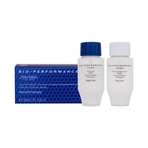 Shiseido Bio-Performance Skin Filler Serums pleťové sérum Náplň proti vráskám pro ženy denní pleťové sérum Bio-Performance Full Expansion Serum 30 ml náplň + noční pleťové sérum Bio-Performance Infill Serum 30 ml náplň