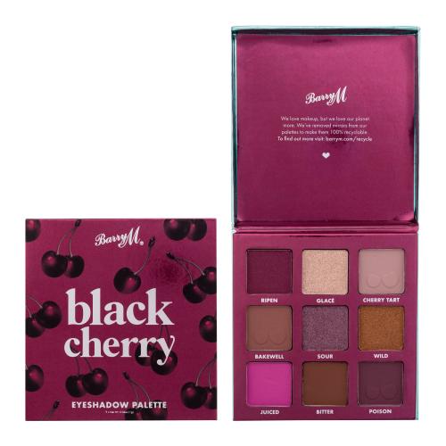 Barry M Black Cherry paletka očních stínů 9 g