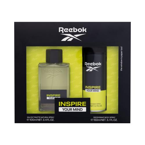 Reebok Inspire Your Mind dárková kazeta pro muže toaletní voda 100 ml + deodorant 150 ml