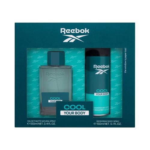 Reebok Cool Your Body dárková kazeta pro muže toaletní voda 100 ml + deodorant 150 ml