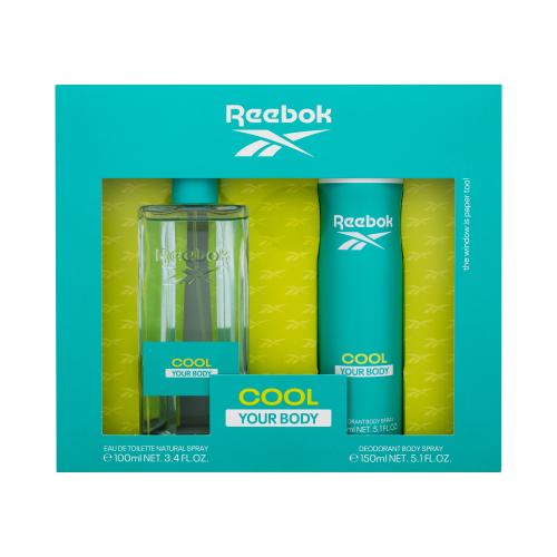 Reebok Cool Your Body dárková kazeta pro ženy toaletní voda 100 ml + deodorant 150 ml