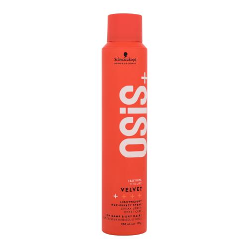 Schwarzkopf Professional Osis+ Velvet Lightweight Wax-Effect Spray 200 ml lak na vlasy s voskovým efektem pro ženy