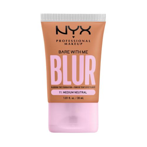 NYX Professional Makeup Bare With Me Blur Tint Foundation 30 ml zmatňující make-up se středním krytím pro ženy 11 Medium Neutral