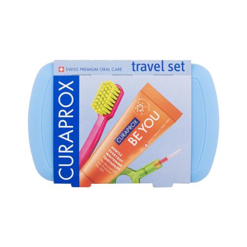 Curaprox Travel Set cestovní set na zuby, jazyk a dásně Blue