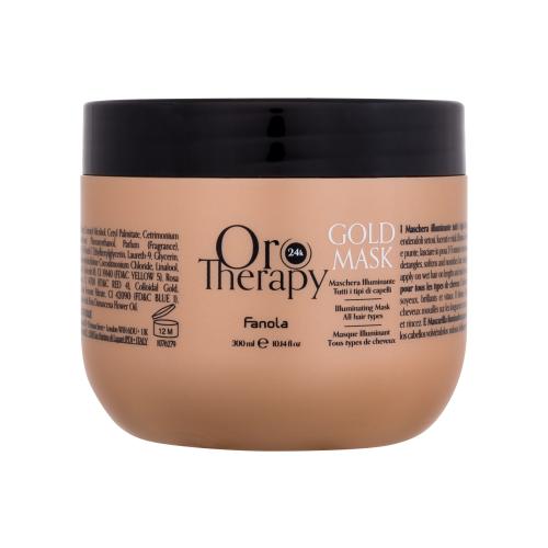 Fanola Oro Therapy 24K Gold Mask 300 ml vyživující a zjemňující maska na vlasy pro ženy