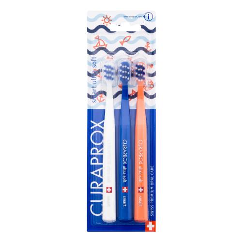 Curaprox Smart Ultra Soft Trio Sailing Limited Edition zubní kartáčky s ultra měkkými vlákny unisex zubní kartáček 3 ks