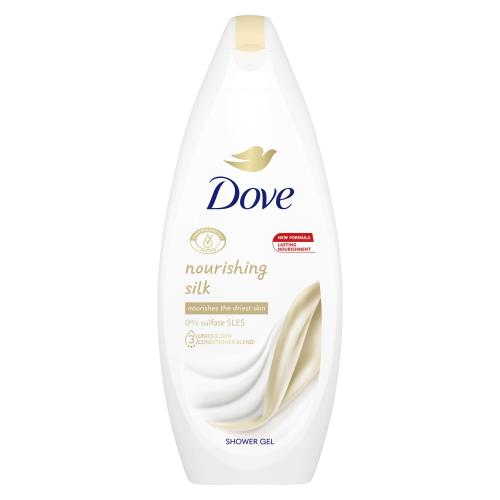 Dove Nourishing Silk 250 ml hedvábný sprchový gel pro ženy