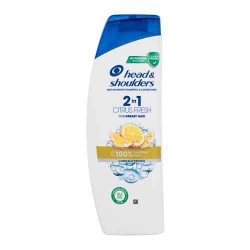 Head & Shoulders Citrus Fresh 2in1 360 ml šampon a kondicionér na mastné vlasy a lupy unisex