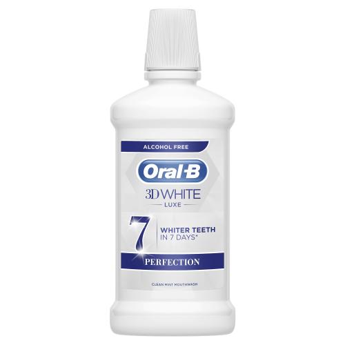 Oral-B 3D White Luxe 500 ml ústní voda s bělicím účinkem unisex