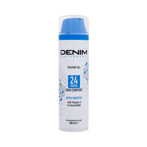 Denim Performance Extra Sensitive Shaving Gel 200 ml gel na holení pro citlivou pleť pro muže