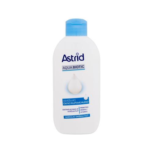 Astrid Aqua Biotic Refreshing Cleansing Milk 200 ml osvěžující čisticí mléko pro normální a smíšenou pleť pro ženy