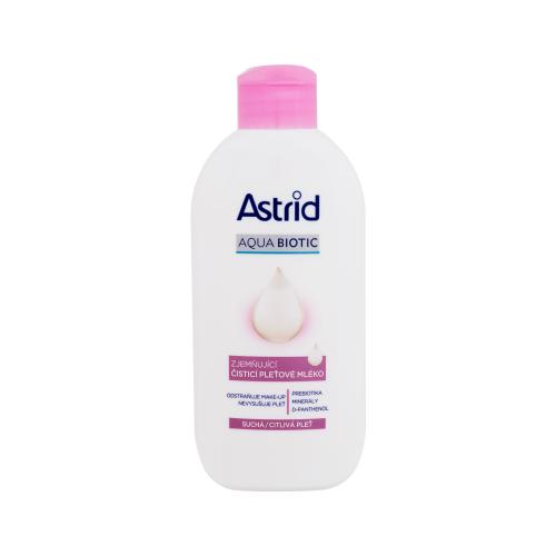 Astrid Aqua Biotic Softening Cleansing Milk 200 ml zjemňující čisticí mléko pro suchou a citlivou pleť pro ženy