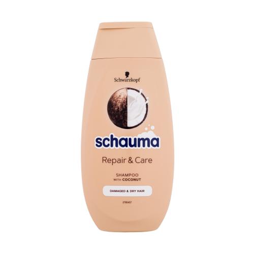 Schwarzkopf Schauma Repair & Care Shampoo 250 ml šampon s kokosem pro poškozené a suché vlasy pro ženy