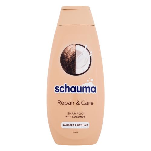 Schwarzkopf Schauma Repair & Care Shampoo 400 ml šampon s kokosem pro poškozené a suché vlasy pro ženy