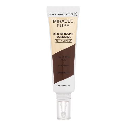 Max Factor Miracle Pure Skin-Improving Foundation SPF30 30 ml pečující hydratační make-up pro ženy 105 Ganache