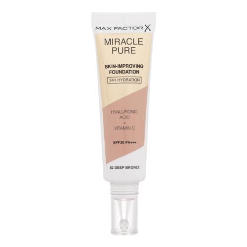 Max Factor Miracle Pure Skin-Improving Foundation SPF30 30 ml pečující hydratační make-up pro ženy 82 Deep Bronze