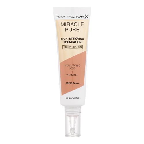 Max Factor Miracle Pure Skin-Improving Foundation SPF30 30 ml pečující hydratační make-up pro ženy 85 Caramel