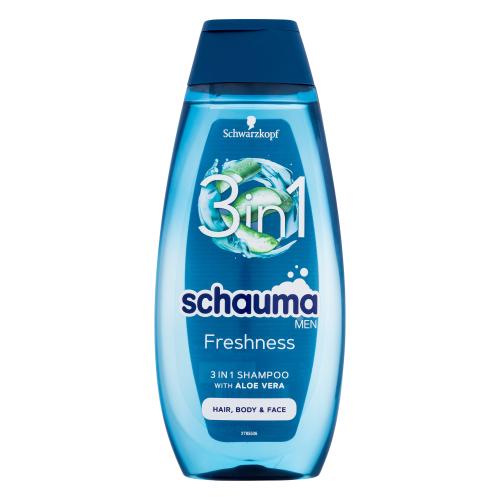 Schwarzkopf Schauma Men Freshness 3in1 400 ml víceúčelový šampon s aloe vera pro muže