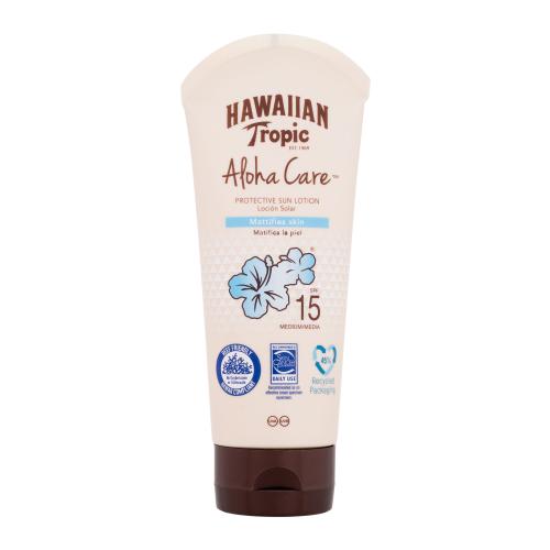 Hawaiian Tropic Aloha Care Protective Sun Lotion SPF15 180 ml voděodolné opalovací mléko s tropickou vůní unisex