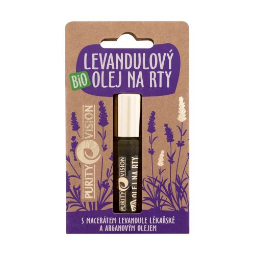 Purity Vision Lavender Bio Lip Oil 10 ml ochranný a vyživující olej na rty unisex